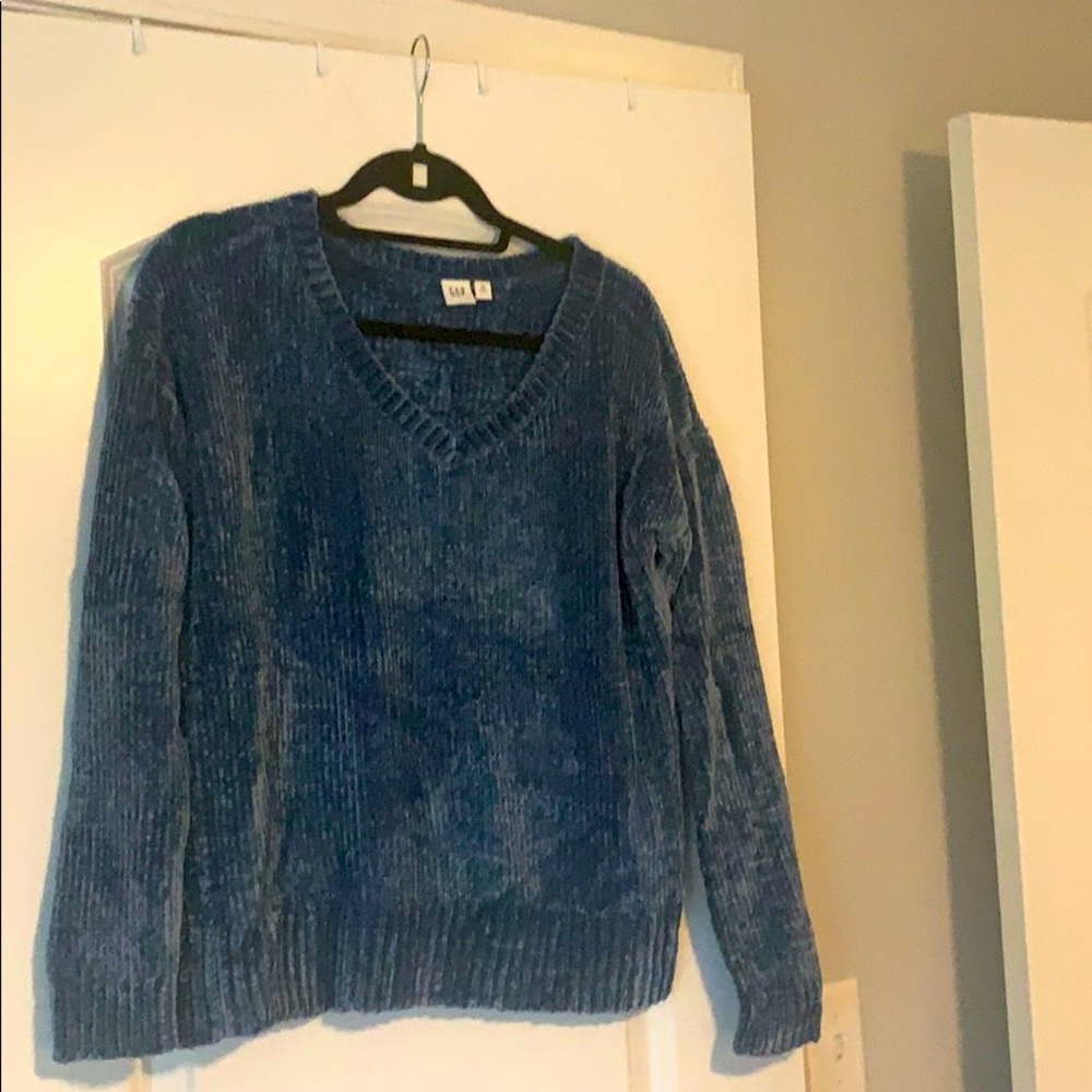 Blue super soft and plush sweater